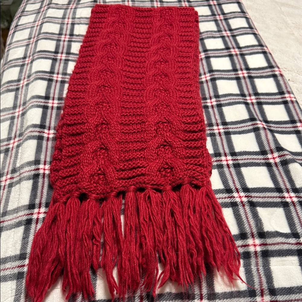 GAP Red Knit Scarf